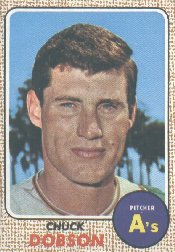 1968 Topps Baseball Cards      062      Chuck Dobson